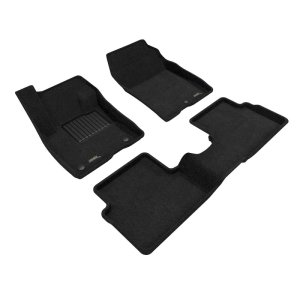 Ford Maverick Floor Mat Set - Front and Rear - 3D MAXpider - Elegant Series - Black - `22-`24 Ford Maverick Floor Mat Set - Front and Rear - 3D MAXpider - Elegant Series - Black - `22-`24